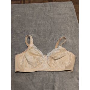 Playtex 18 Hour E515 Gorgeous Lift Wirefree Bra Beige 38D Women's